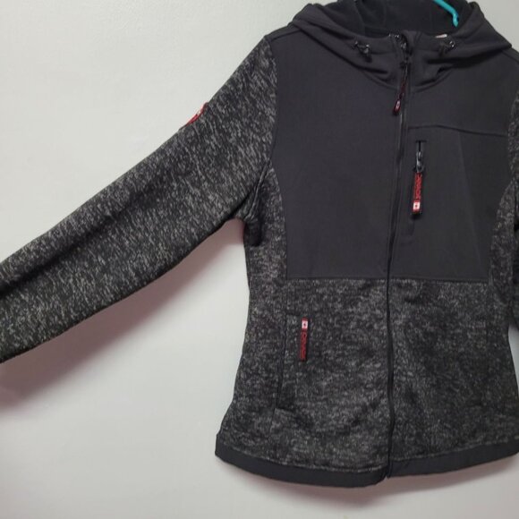 Canada Weathergear Full Zip Jacket Fleece Womens XL Hooded Fall Winter Layers - Picture 2 of 14